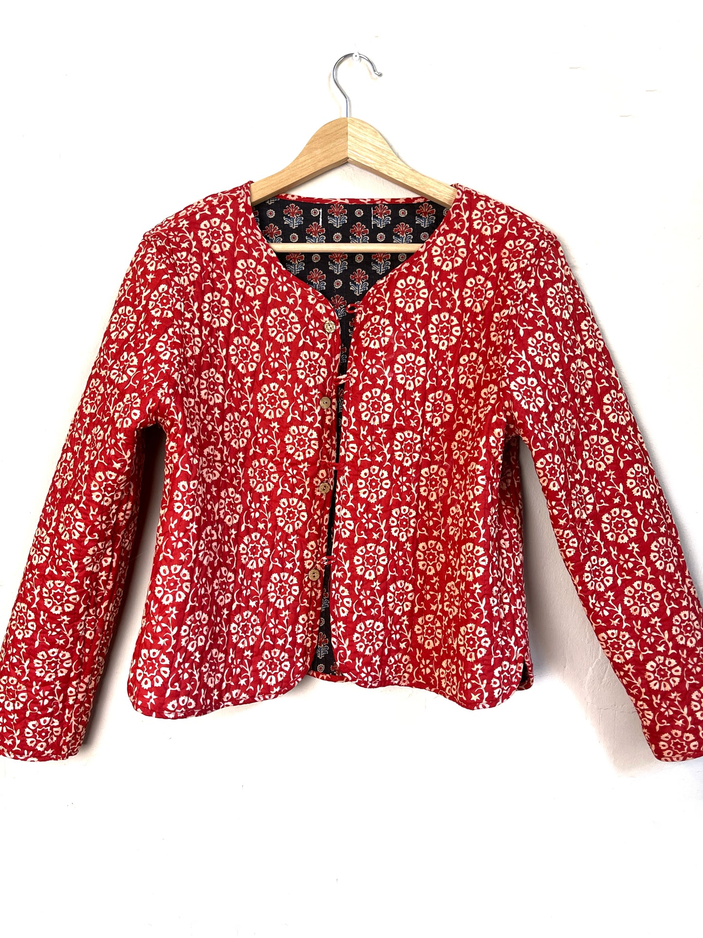 reversible jacket | black + red