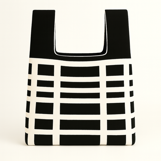 the cute bag {b&w grid}