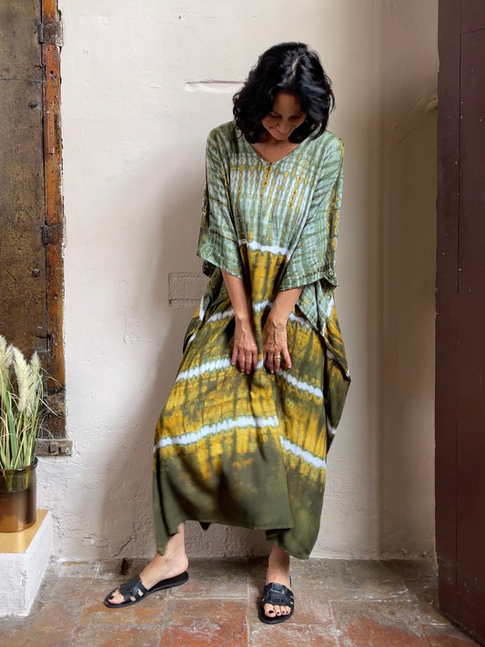 Tie Dye Kaftan | Grasses