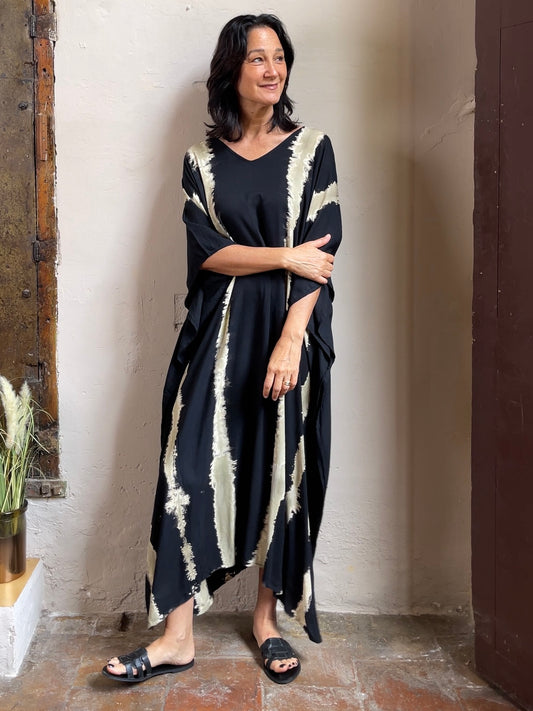 Black & White | Tie-Dye Kaftan