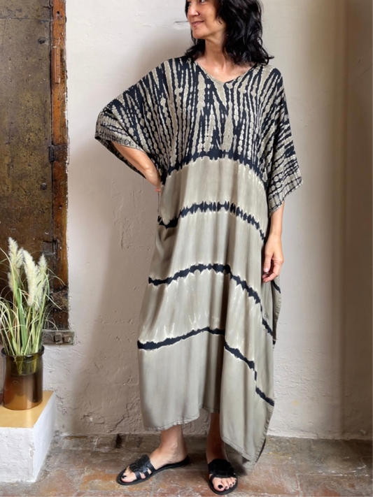 Tie Dye Kaftan | Clay