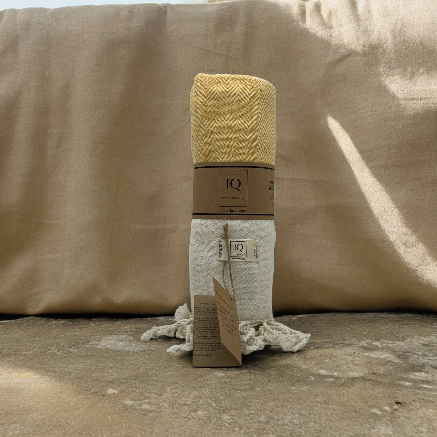 Hammam towel | Sauna towel | Beach towel | Venezuela | yellow | 180x100 cm
