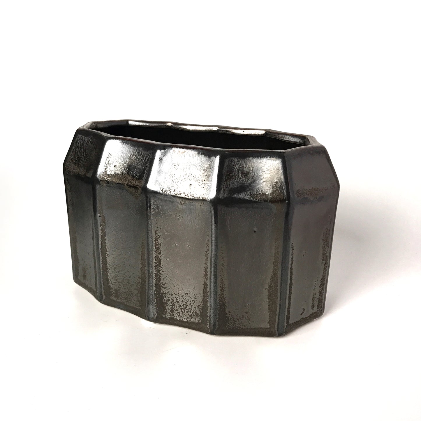 Cog Black Ceramic Vessel | Short