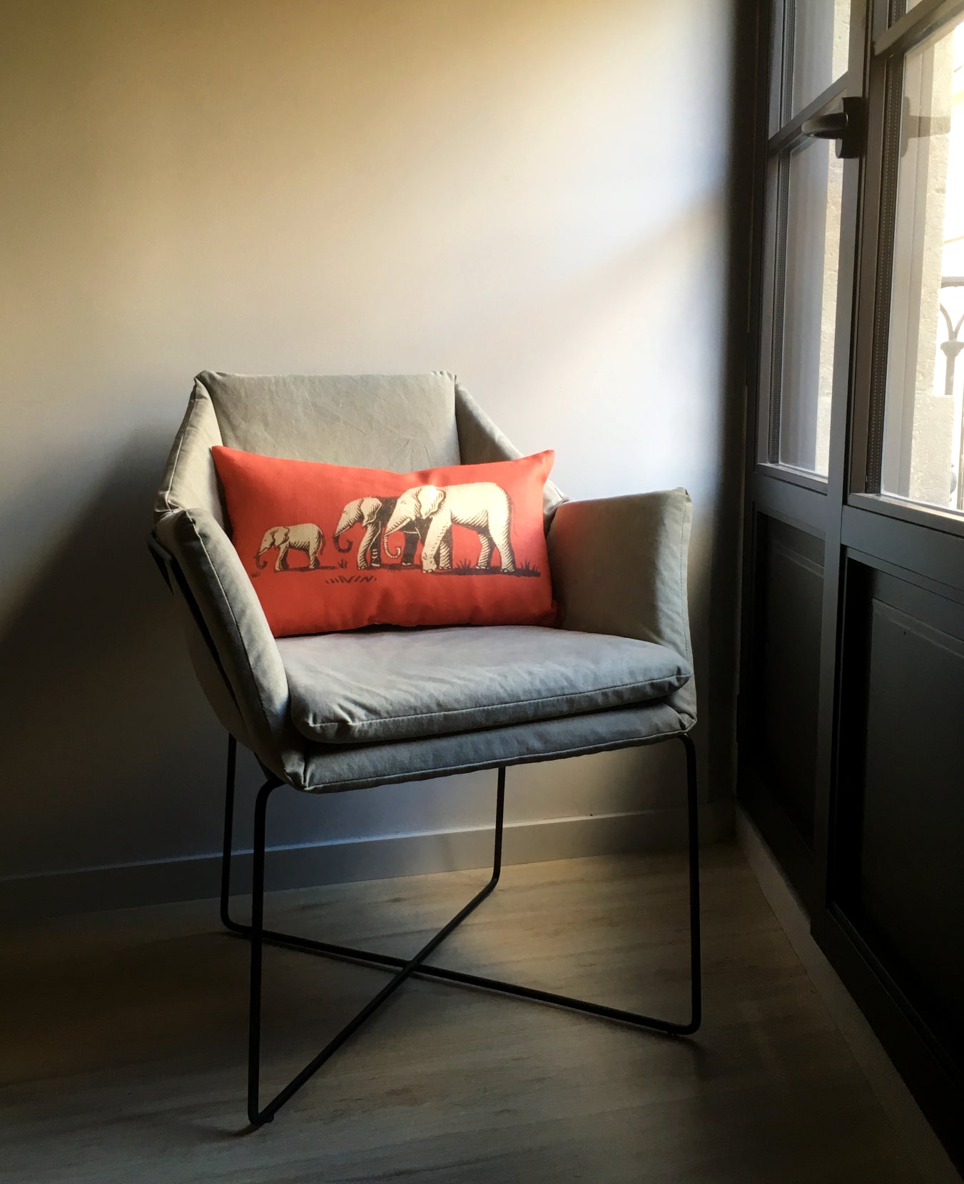 Elephants | Linen Cushion