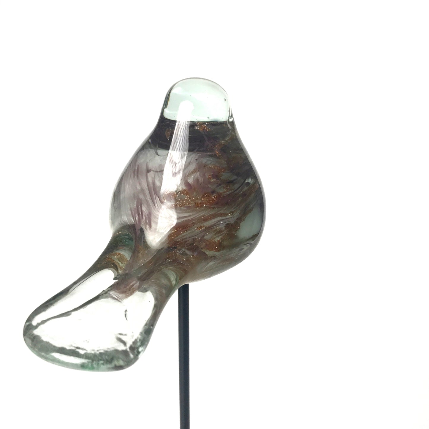 Viola Standing Glass Bird