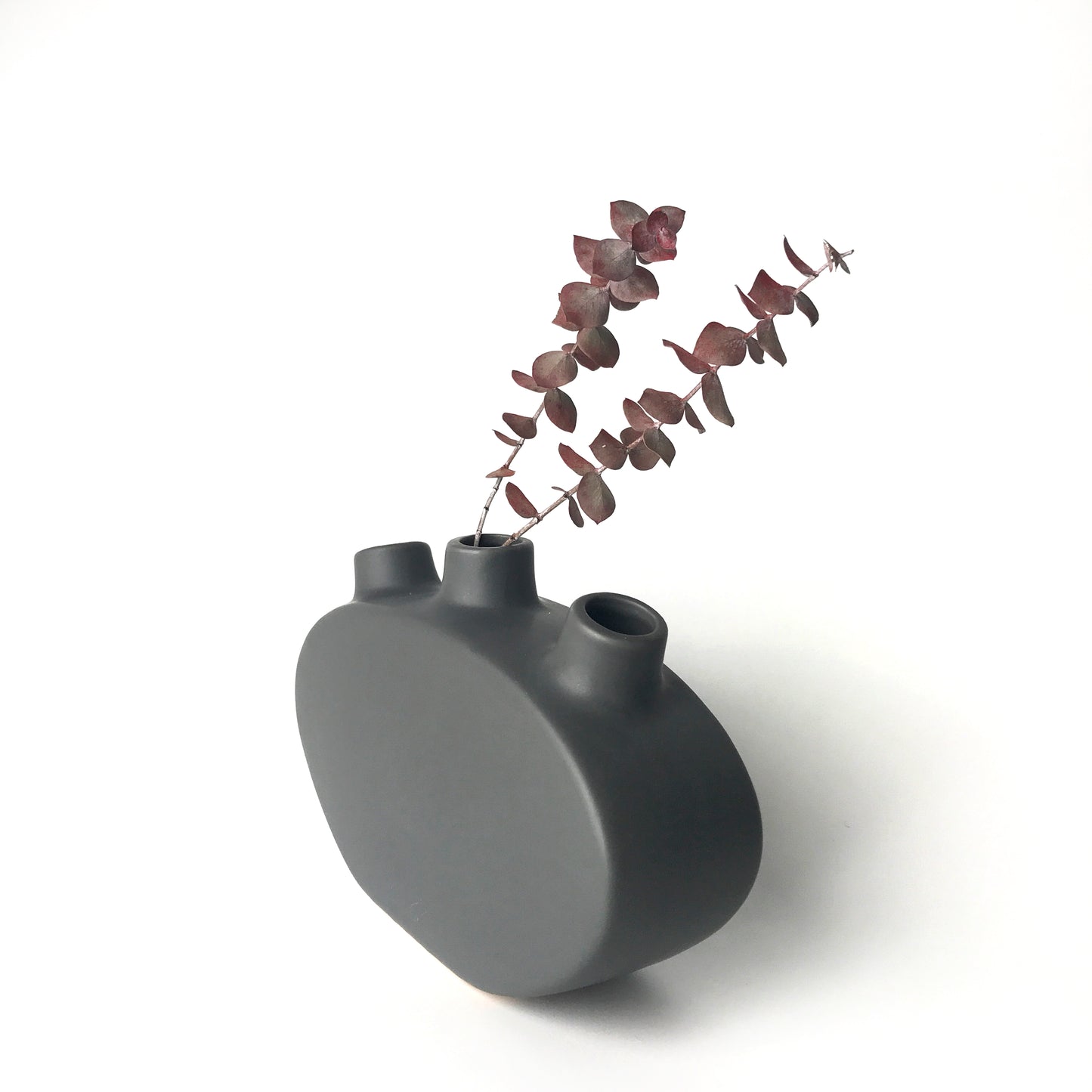 Tris Vase | Matte Grey