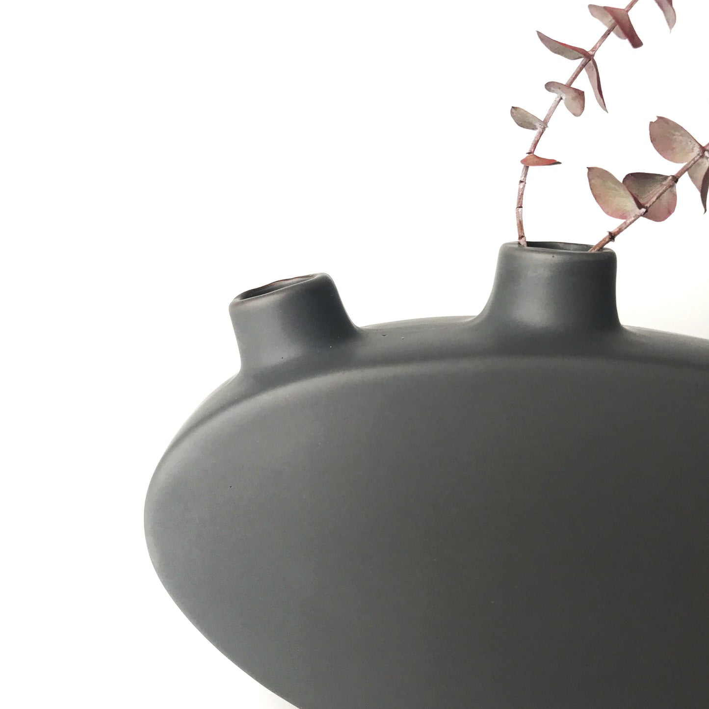 Tris Vase | Matte Grey