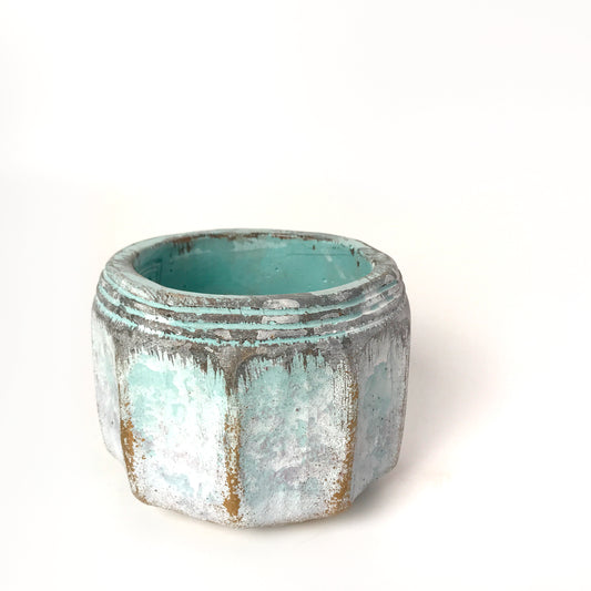 Mandu Pale Aqua Small Ceramic Pot