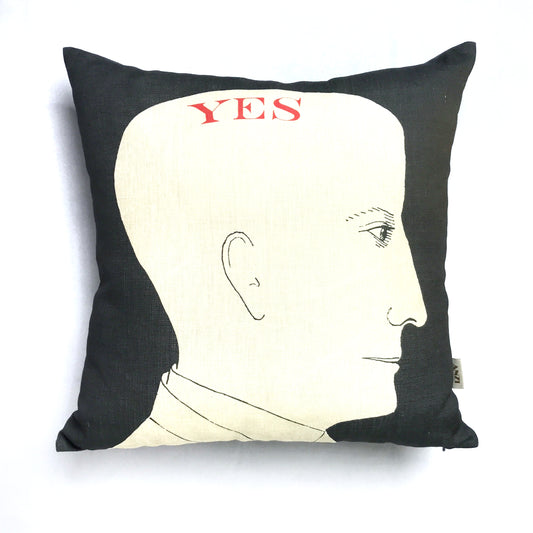 YES | NO Linen Cushion