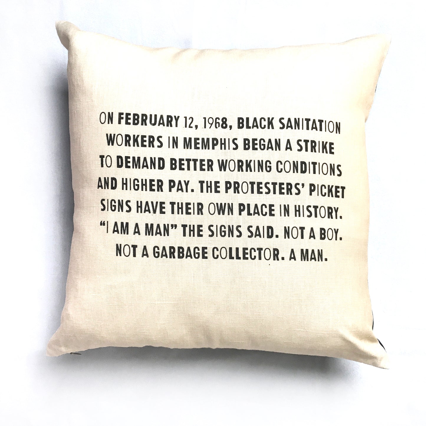 I AM A MAN | Linen Cushion