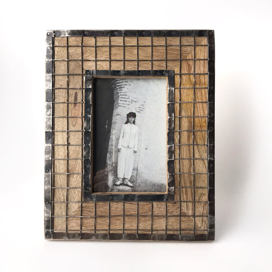 Gabbia Metal and Wood Picture Frame