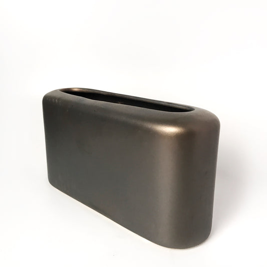 Hal Short Bronze Ceramic Vase