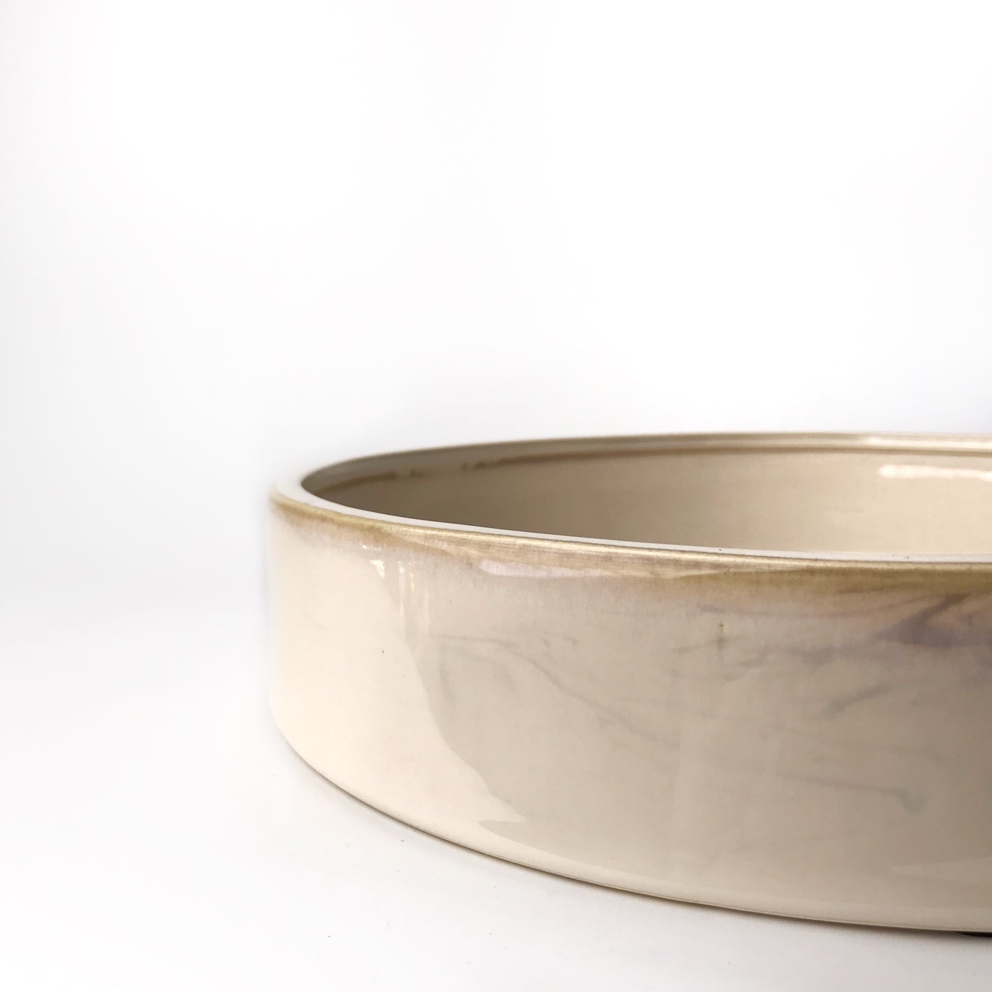 Luna Cream Ceramic Tray