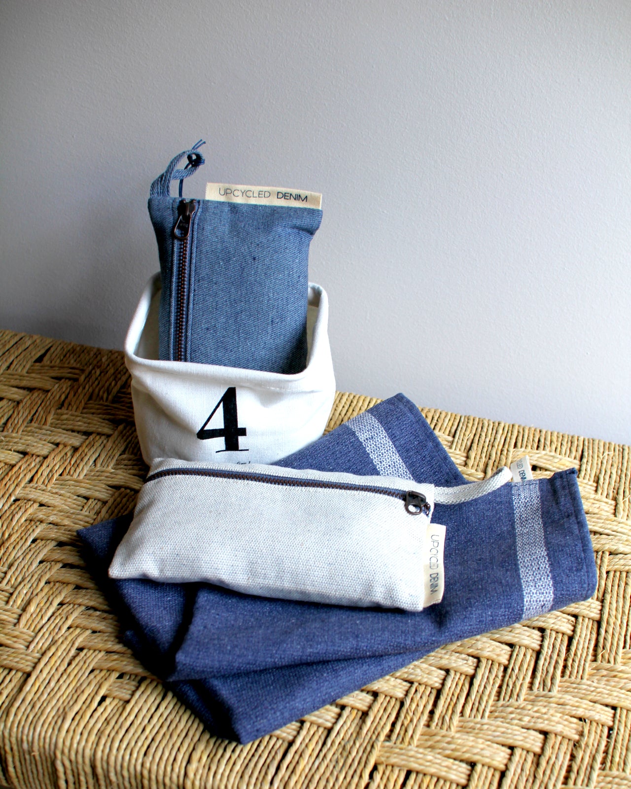 Upcycled Denim Pencil Case