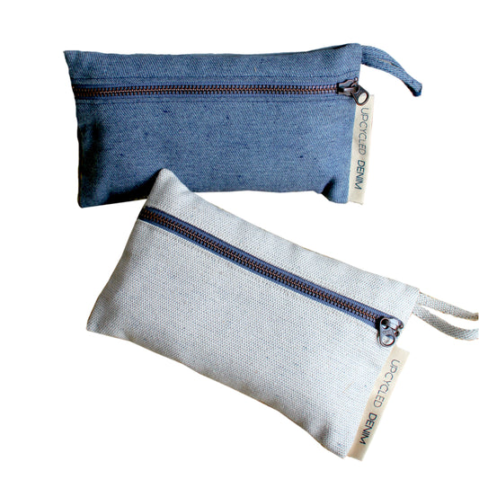 Upcycled Denim Pencil Case
