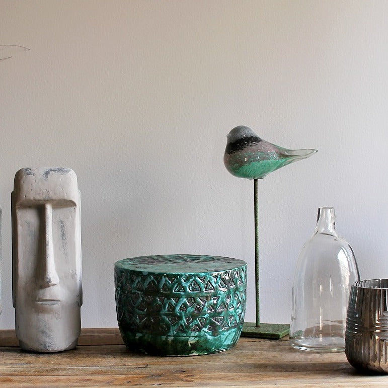 Green Standing Bird | Tall