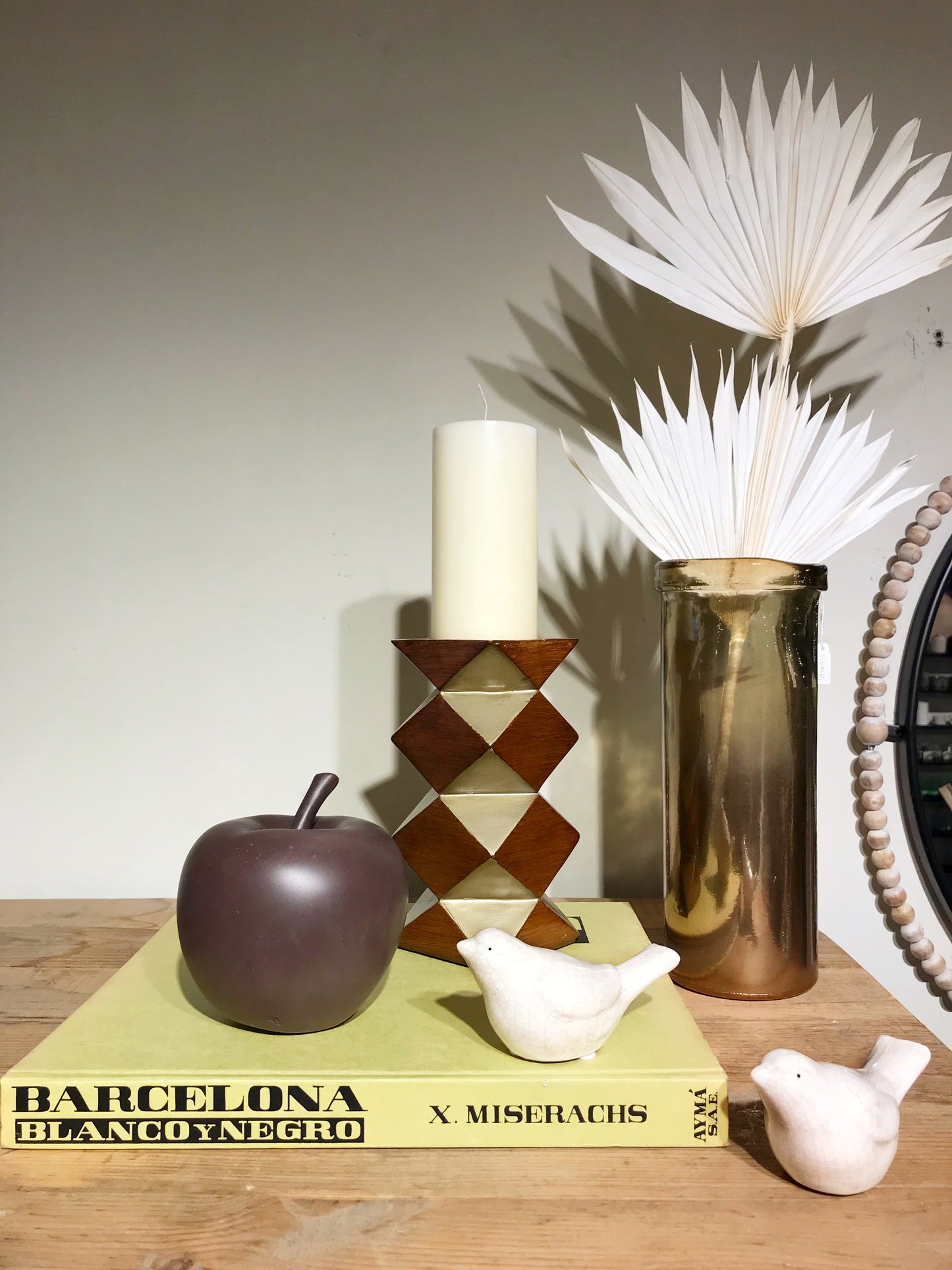 Rombo Ceramic Candleholder