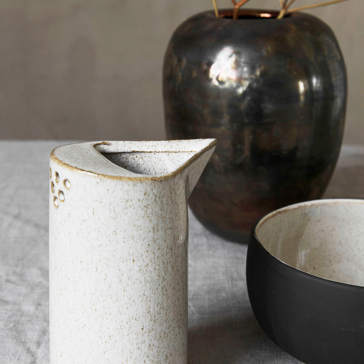 Sand Stoneware Ivy Jug