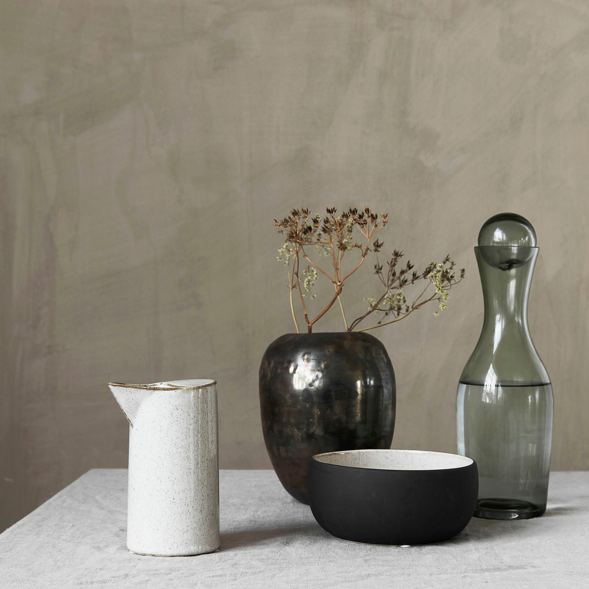 Sand Stoneware Ivy Jug