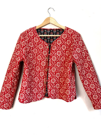 reversible jacket | black + red
