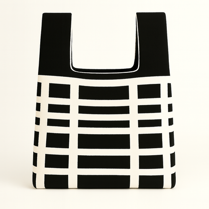 the cute bag {b&w grid}
