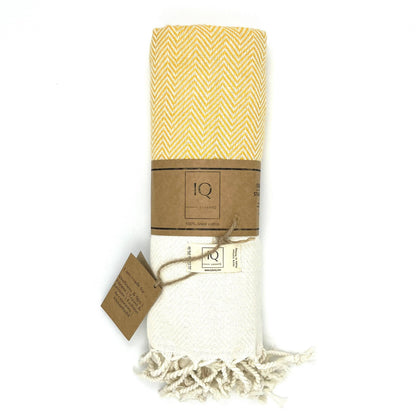 Hammam towel | Sauna towel | Beach towel | Venezuela | yellow | 180x100 cm