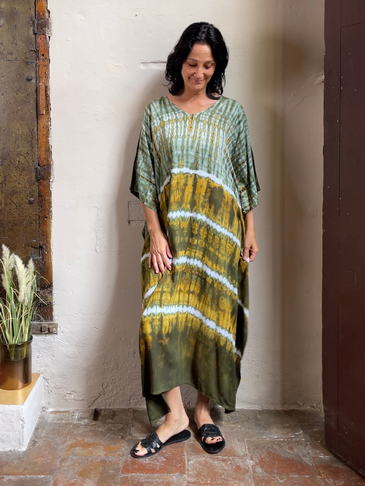 Tie Dye Kaftan | Grasses