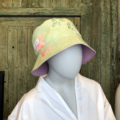 Reversible Bucket Hat | Green-to-Lilac