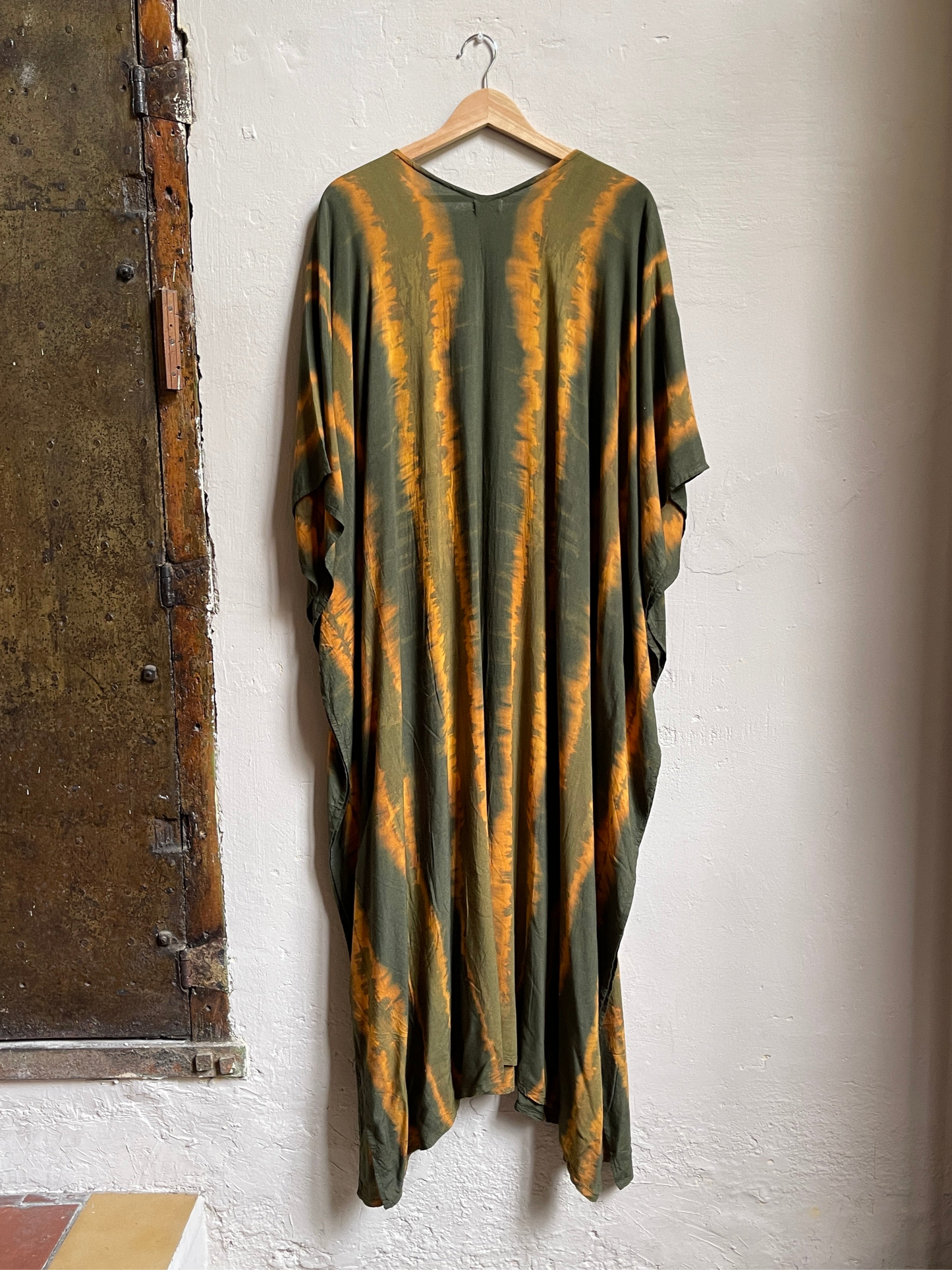 Tie-Dye Kaftan | Green & Curcuma