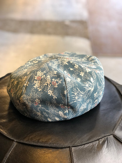 Kimono Beret | Blue Floral