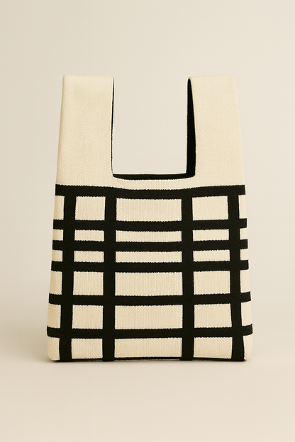 the cute bag {b&w grid}