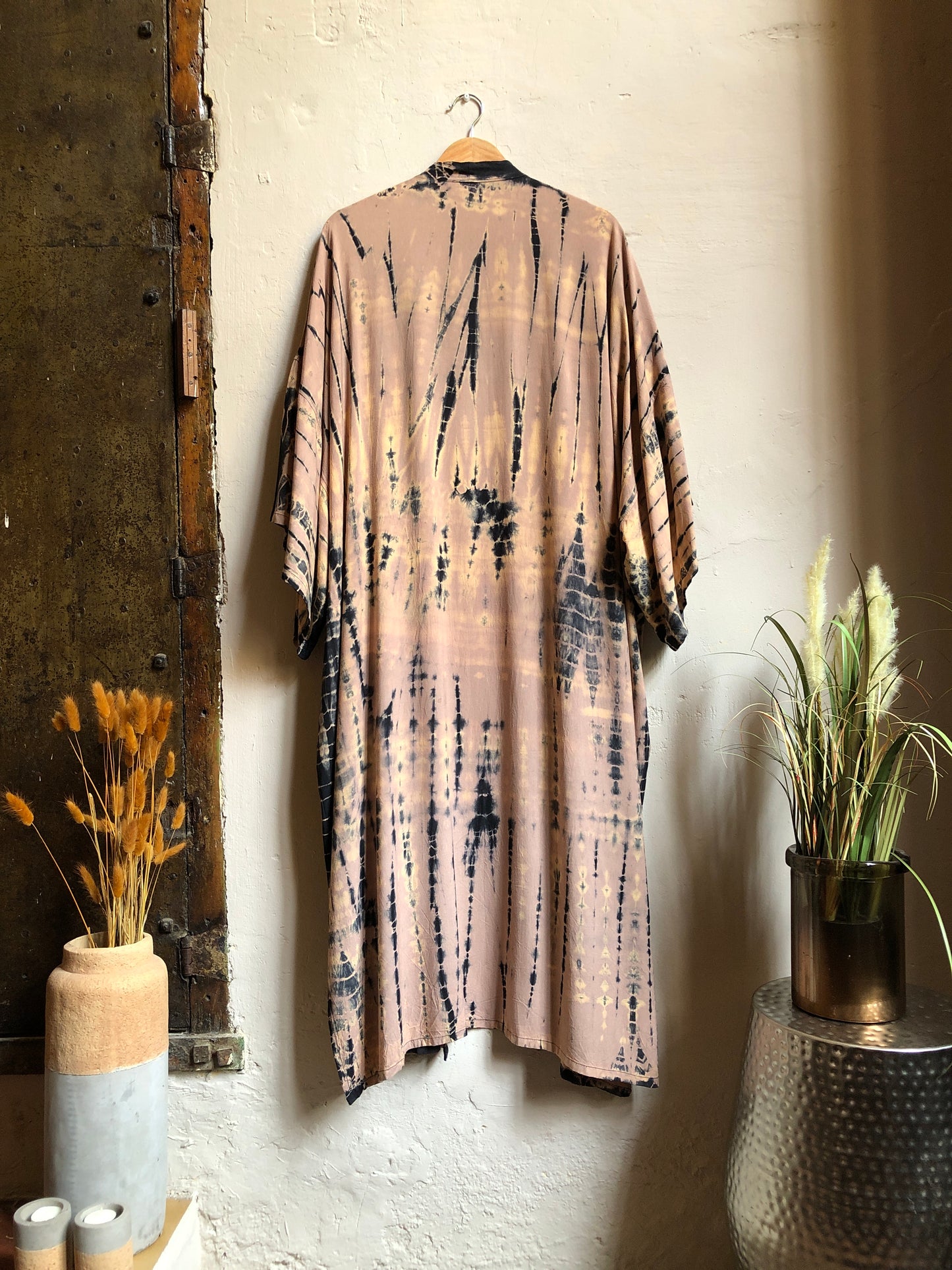 Caffe Latte | Tie-Dye Kimono