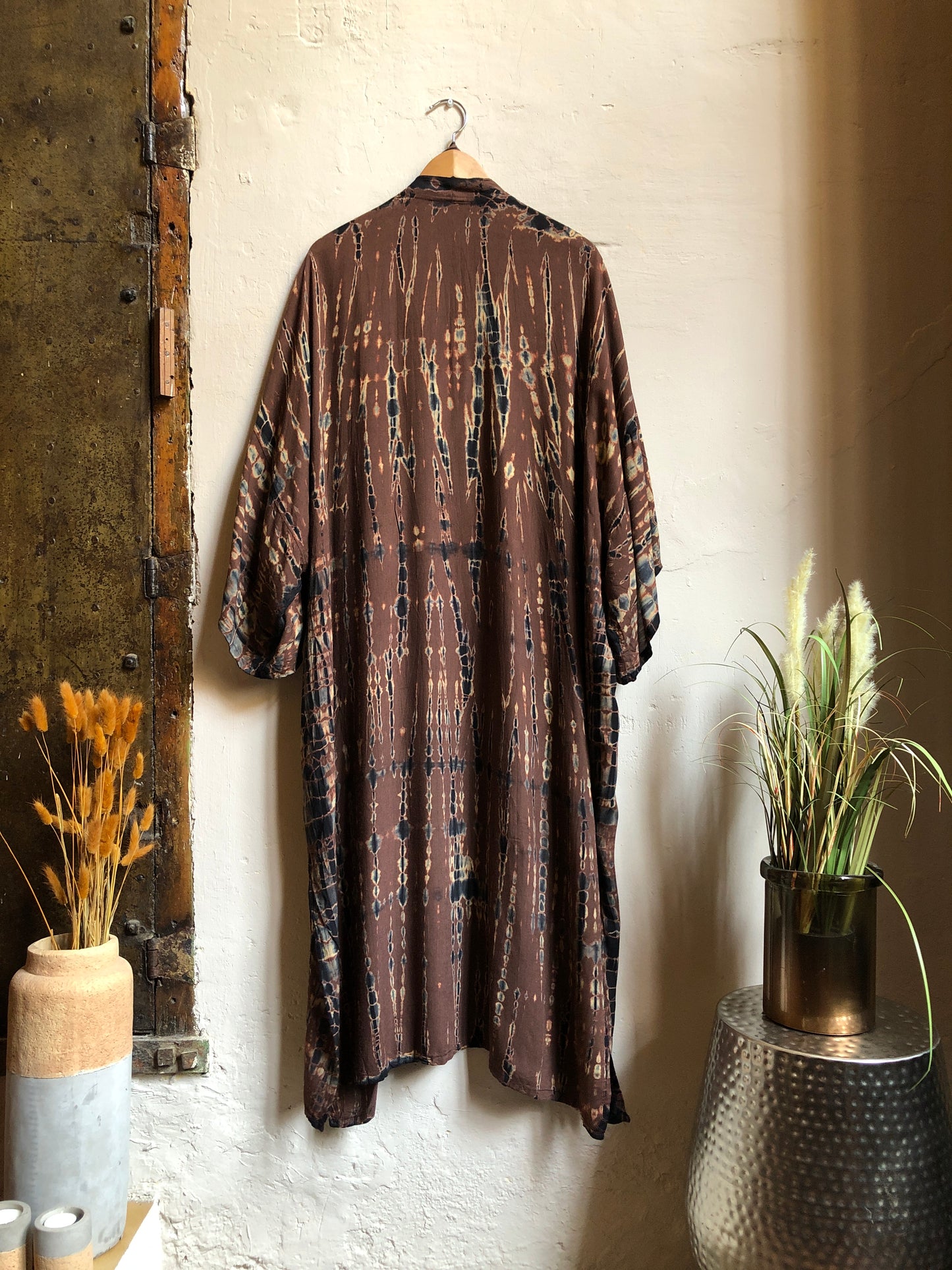 Chocolate | Tie-Dye Kimono