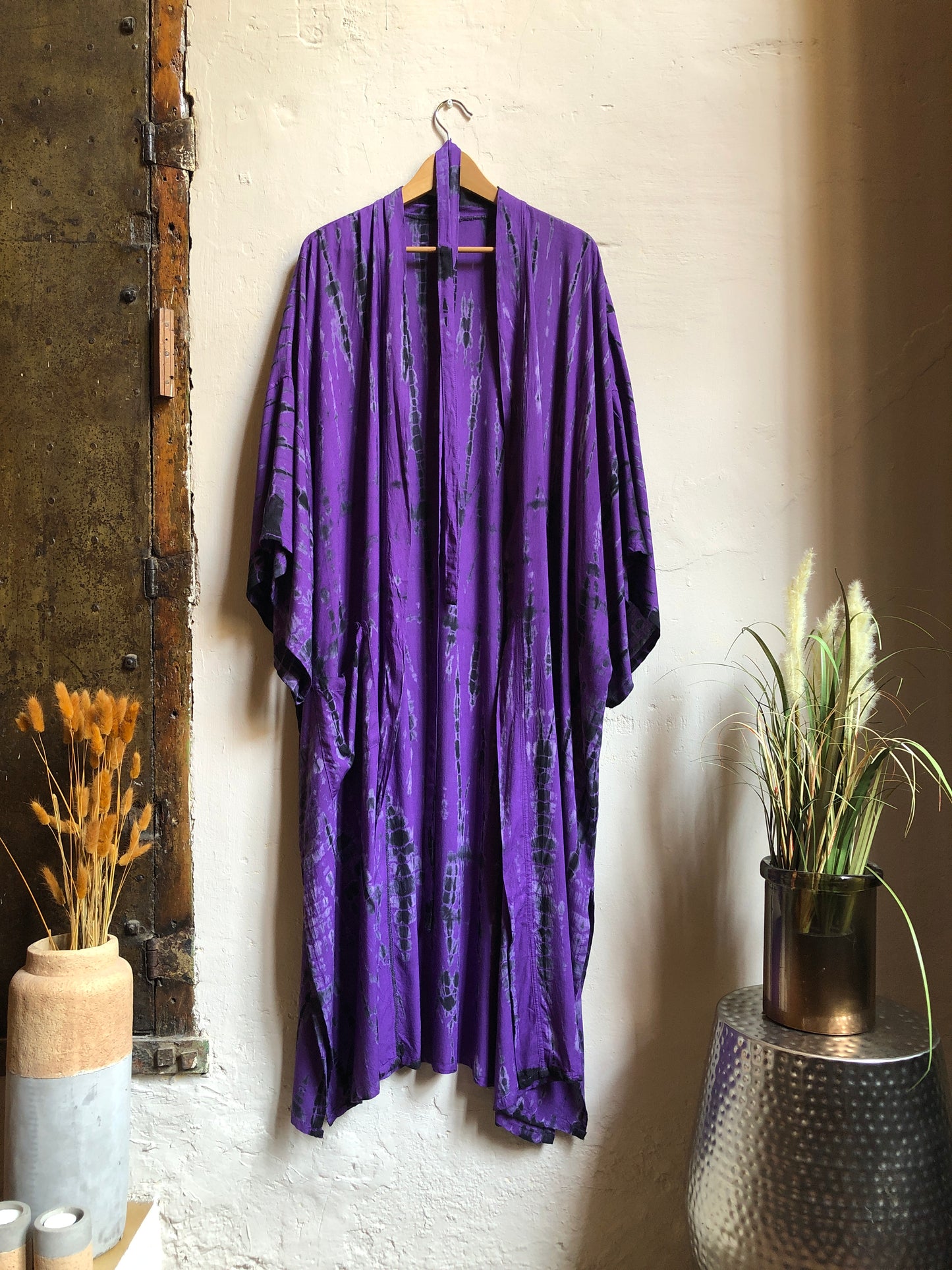 Grape | Tie-Dye Kimono