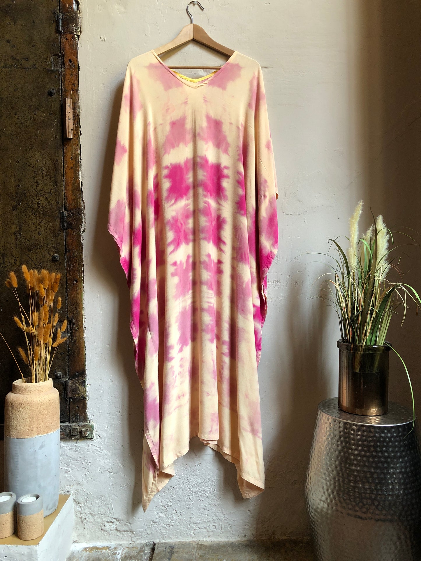 Lemon Raspberry | Tie Dye Kaftan