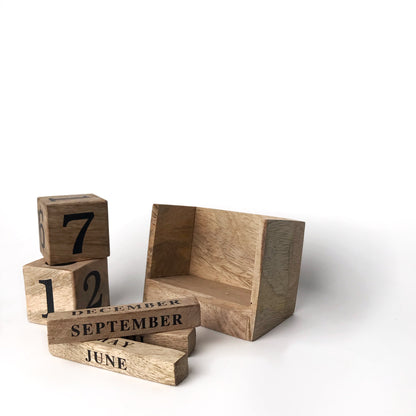 Cubo Wood Calendar