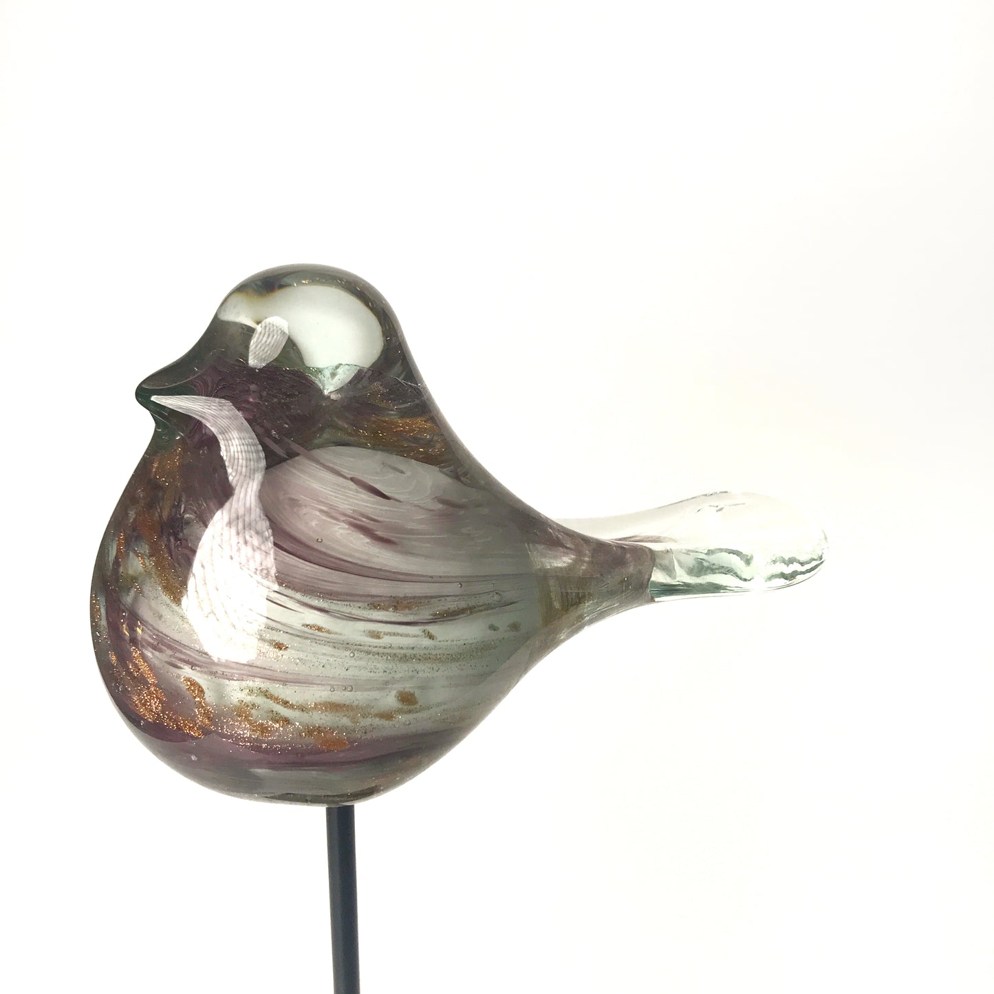 Viola Standing Glass Bird