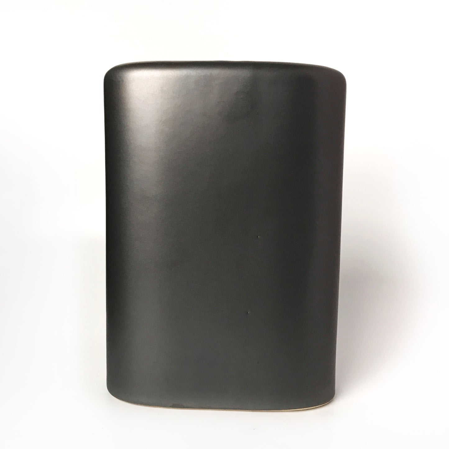 Hal Tall Dark Gray Matte Ceramic Vase