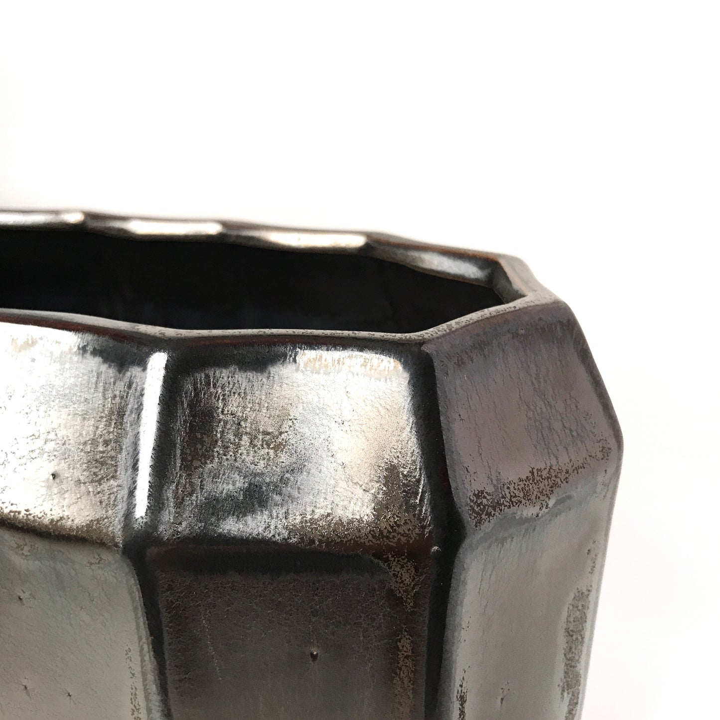 Cog Black Ceramic Vessel | Short
