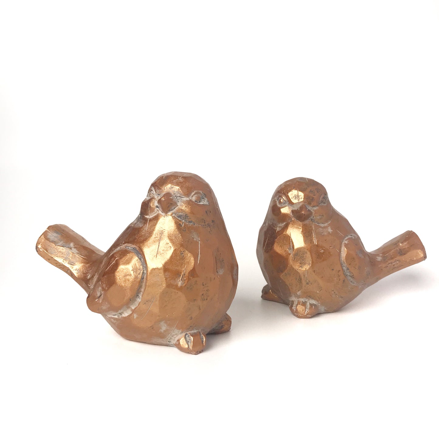 Copper Color Bird | Set of Two