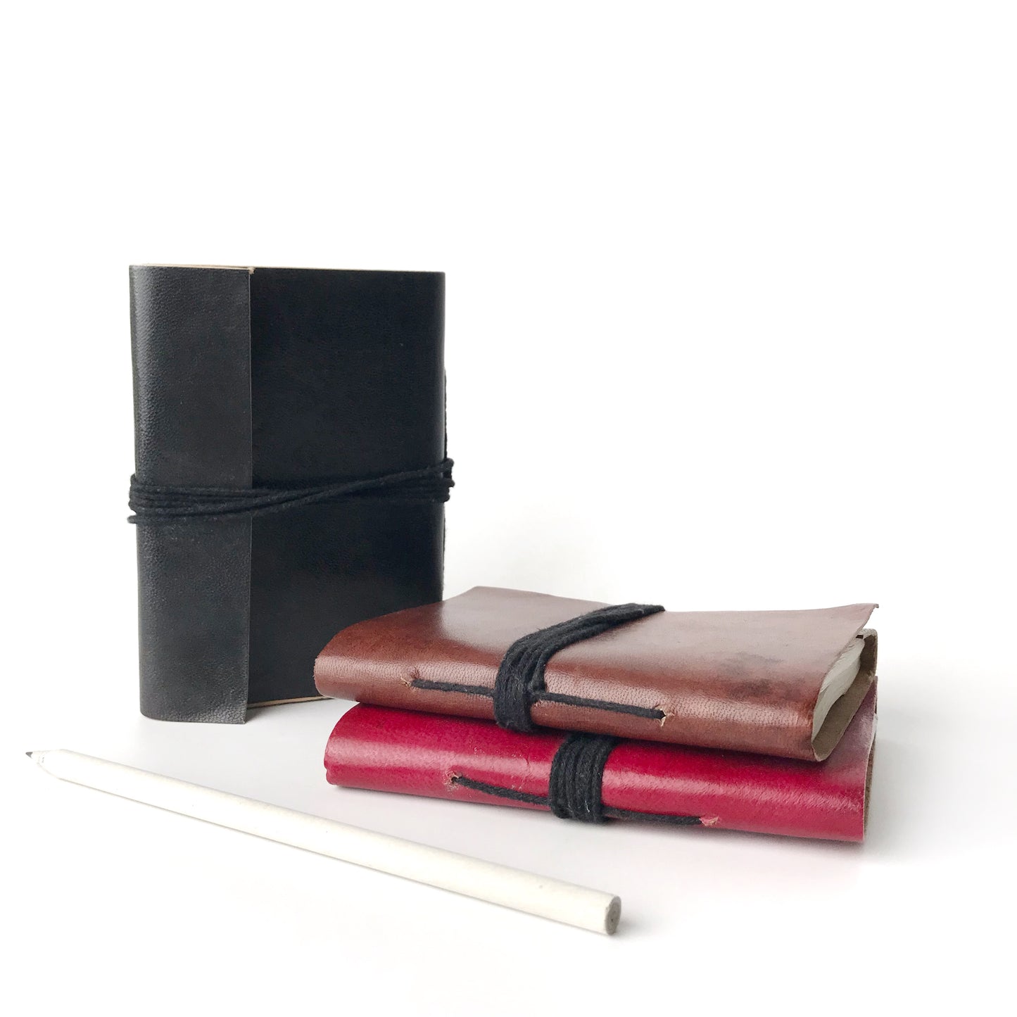 Mini Leather Blank Notebook