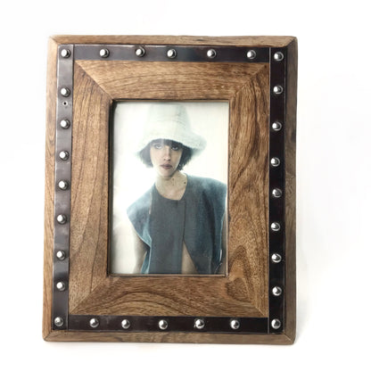 Rivet Wood Picture Frame