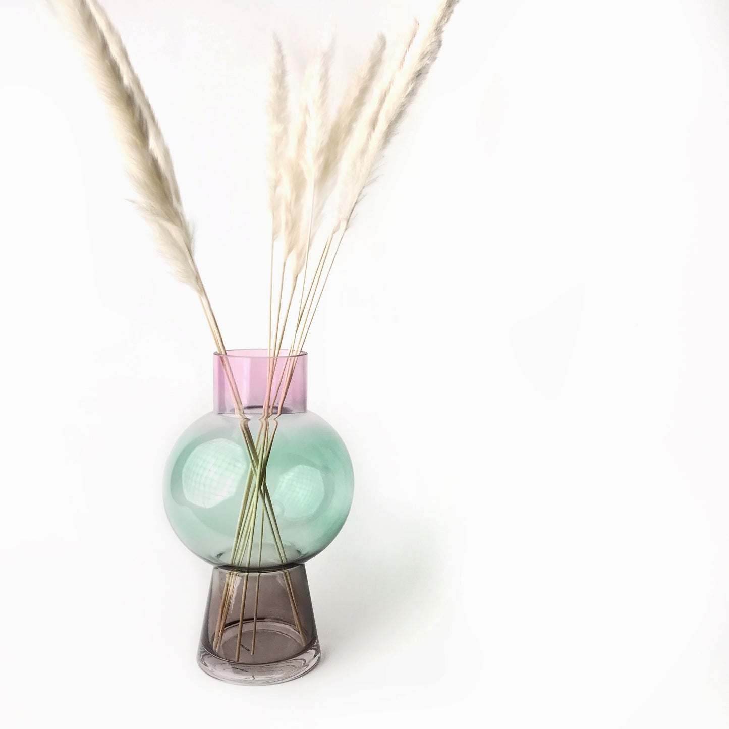 Tricolor Glass Vase